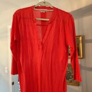 Red Long Sleeve Top
